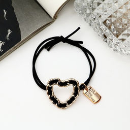 Цена за 6 шт. Резинка для волос «Берит», сердце, 5 см