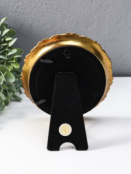 Фоторамка полистоун 10х15 см "Винтажные цветы" тёмное золото 15х1,5х20 см