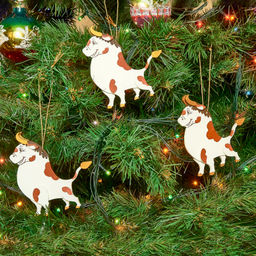 Символ Года 2021 Набор новогодних бычков. 3 штуки