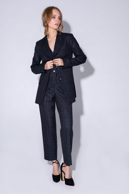 Жилет Pirs 4756 серо-синяя клетка  фото 5