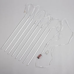 Гирлянда «Сосульки» 2.5×0.5 м, IP65, прозрачная нить, 288 LED, свечение мульти с эффектом стекания, 12 В