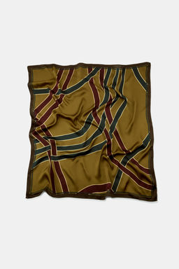100% VISCOSE STRIPED PRINT SCARF - Zara фото 9