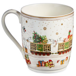 НАБОР ПОСУДЫ LEFARD C НОВЫМ ГОДОМ 3 ПР.: САЛАТНИК 800 МЛ, ТАРЕЛКА 19 СМ, КРУЖКА 400 МЛ (КОР=8НАБ.)  фото 2