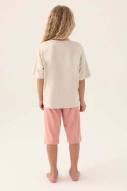 K_z _ocuk Bej Pijama Tak_m_ Sepette S_rpriz _ndirim - U.s. polo assn фото 4