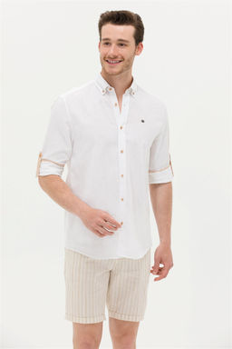 U. S. Polo Assn Мужская рубашка светло-коричневого цвета с длинным рукавом Неожиданная скидка в корзине