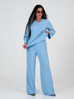 ЖК-03 ЖЕНСКИЙ КОСТЮМ ДВОЙКА (Голубой) - А-дина фото 4