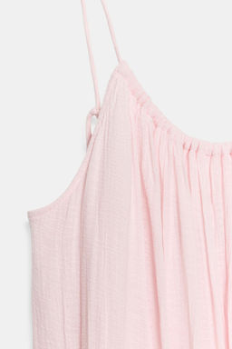 VESTIDO MIDI GASA VOLUMEN / Chicle - Zara фото 6