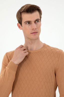 Мужской светло-коричневый свитер Неожиданная скидка в корзине - U.s. polo assn фото 2