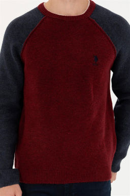 U. S. Polo Assn Мужской бордово-красный свитер - U.s. polo assn фото 6