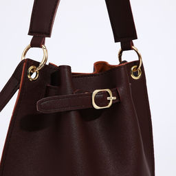 Сумка кросс-боди на утяжке, цвет коричневый - Simaland фото 4