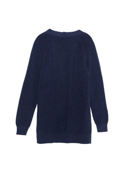 CONTE Удлиненный кардиган из итальянской пряжи с вискозой и хлопком LDK 076 dark navy - Conte elegant фото 4