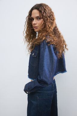 Cazadora denim cropped - H&m фото 5