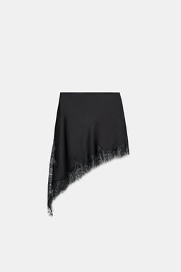 ZW COLLECTION SATIN LACE SKIRT - Zara фото 6
