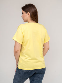 Футболка Хлопок 95%, лайкра 5% Классика аква - Ивассорти фото 38