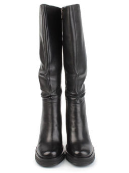 02-B6233-6051-3BM-1 BLACK Сапоги зимние женские (натуральная кожа, натуральный мех)