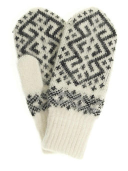 Варежки женские "Ромб с орнаментом" ПП 3236-6