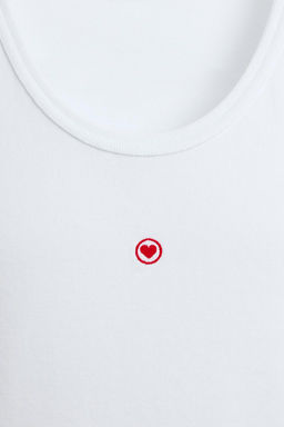 LIMITED EDITION HEART TANK TOP - Zara фото 10