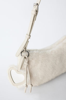 SHEEPSKIN SHOULDER BAG WITH CHARM - Zara фото 12