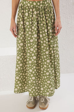 TRENDYOLMILLA Puantiye Desenli A-line/Can Maxi Uzun Boy Dokuma Etek TWOSS25ET00156  фото 4