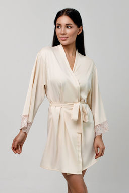 2518 БЕЖЕВЫЙ ХАЛАТ - Karolina фото 3