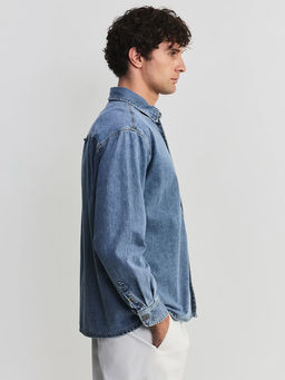 Джинсовая рубашка / Zarina  фото 5