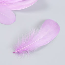 Набор декоративных перьев 160-190 мм (5 шт), сиреневый