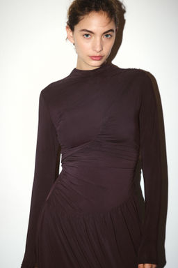 Vestido drapeado de punto - H&m фото 5