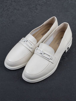 03-DEB1-5 LT. BEIGE Лоферы женские (натуральная кожа)