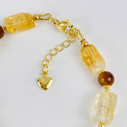 Браслет из Цитрина и Тигрового глаза - Радуга самоцветов фото 3