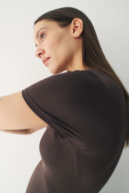 Body tanga de manga corta Sculpting - H&m фото 7