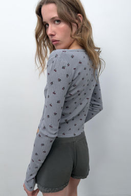 CHAQUETA POINTELLE FLORES / Gris - Zara фото 2