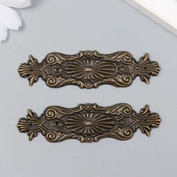 Цена за 3 шт. Декоративный элемент Вавилон 2,4х10 см С-053 - Арт узор фото 3