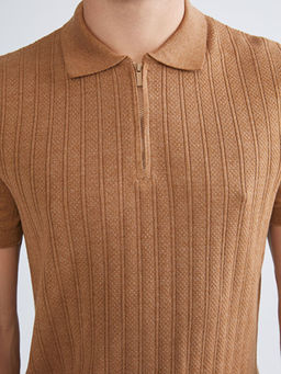 Polo Yaka K?sa Kollu Erkek Triko Kazak