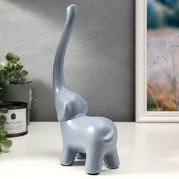 Набор фигурок керамика «Семейство слонов», 3 шт., матовый