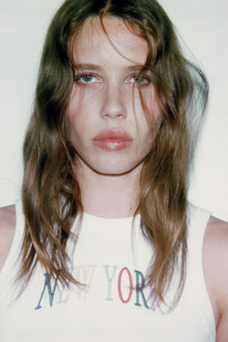EMBROIDERED SLOGAN TOP - Zara фото 6