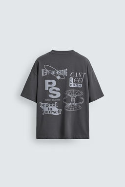 CONTRAST PRINT T-SHIRT - Zara фото 18