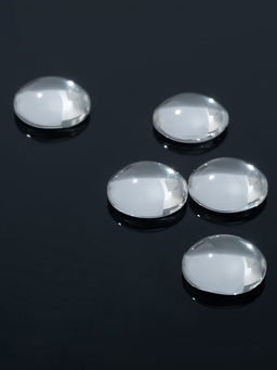 Кабошон стекло, круг 10 мм (набор 5 шт.), прозрачный