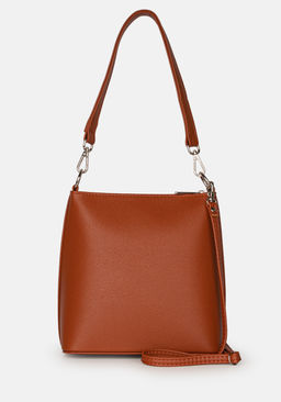 Сумка Модель №1284 | кожзам | гладкий | рыжий | Р831-51 | 33127