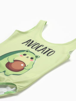 Купальник для девочки слитный KAFTAN: Avocato, зелёный, размер 30 (98-104 см)