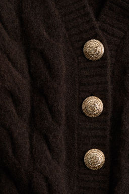 Cardigan en punto trenzado - H&m фото 7