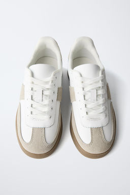 LEATHER PLIMSOLLS - Zara фото 5