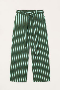 LIMITED EDITION STRIPED WIDE-LEG TROUSERS - Zara фото 6