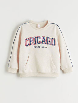 Bisiklet Yaka Erkek ?ocuk Sweatshirt