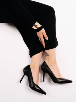 Туфли кожаные черные на кожаной подкладке (Новый год)