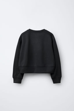 SWEATSHIRT WITH RAISED SLOGAN - Zara фото 2