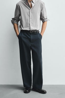 LYOCELL-COTTON BALLOON FIT TROUSERS