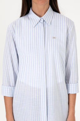 Kad_n A__k Mavi _izgili Uzun Kollu G_mlek Sepette S_rpriz _ndirim - U.s. polo assn фото 6