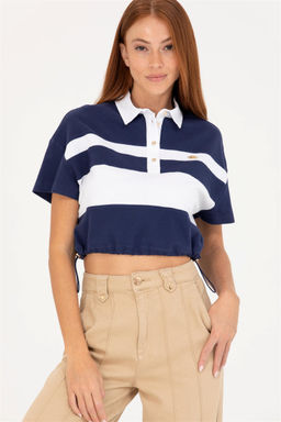 Женская темно-синяя футболка - U.s. polo assn фото 8
