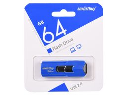 Флеш-накопитель 64Гб "Smartbuy STREAM" Blue (SB64GBST-B)