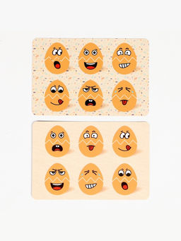 Рамка - вкладыш «Яйца», 12 деталей, 13×20×1.1 см